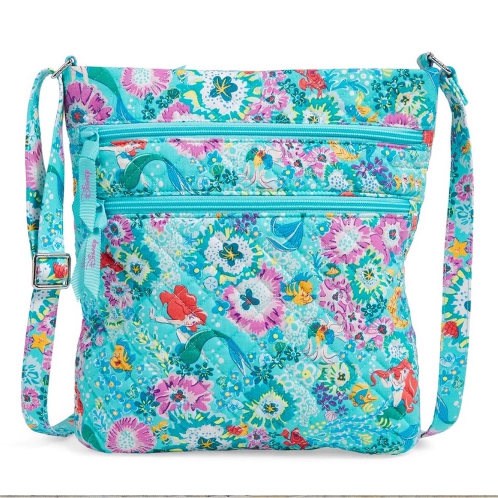 Vera Bradley The Little Mermaid Triple Zip Hipster bag !